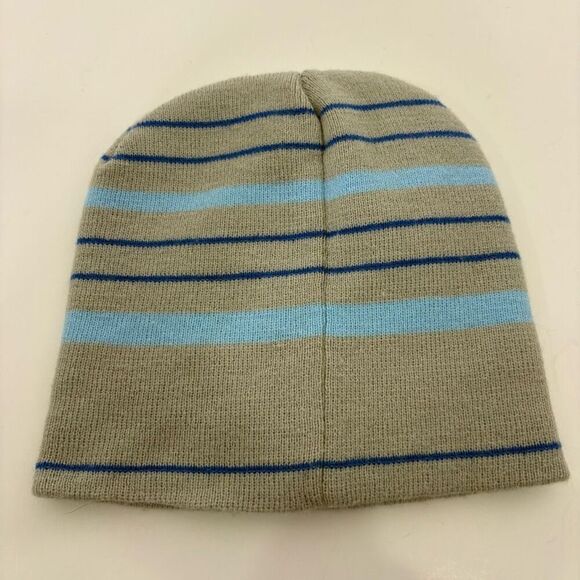 Minnesota United FC Soccer Light Blue & Grey Striped Winter Beanie Hat Unisex - Picture 3 of 4